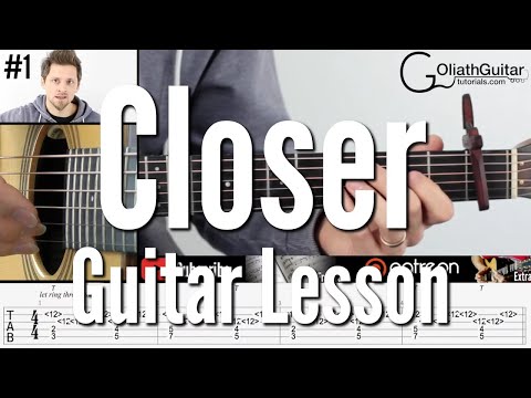 The Chainsmokers - Closer (Guitar Lesson)