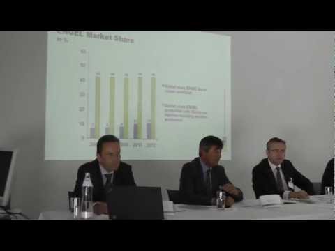 Engel CEO Peter Neumann's explains Engel's Market Share on June 13, 2012