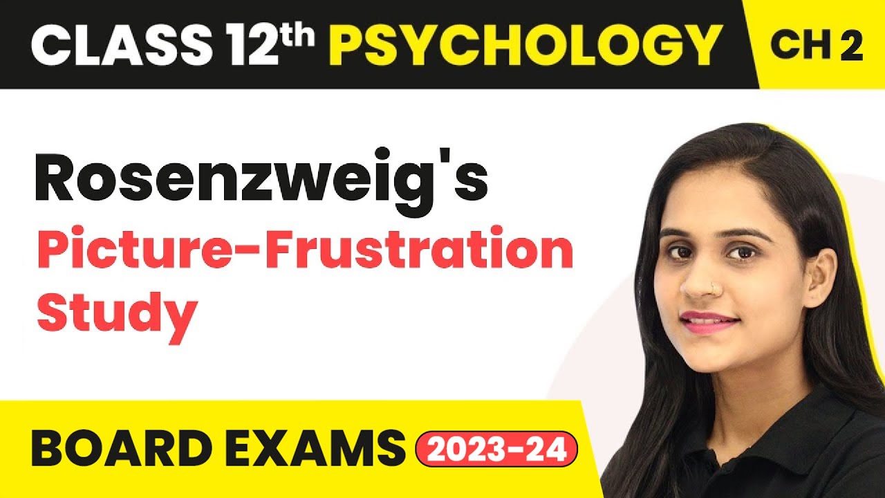 Rosenzweig's Picture-Frustration Study (P-F Study) | Class 12 Psychology Chapter 2