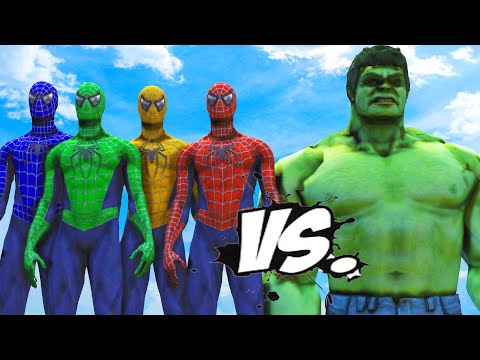 TEAM SPIDER-MAN VS HULK - EPIC BATTLE