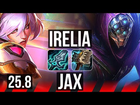 IRELIA vs JAX (TOP) | 10/0/1, 6 solo kills, Legendary | EUW Master | 25.8