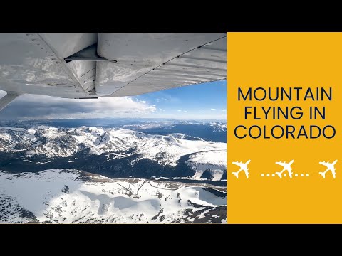 Mountain Flying Lesson in Colorado | Flying above snow capped peaks in  the Rockies