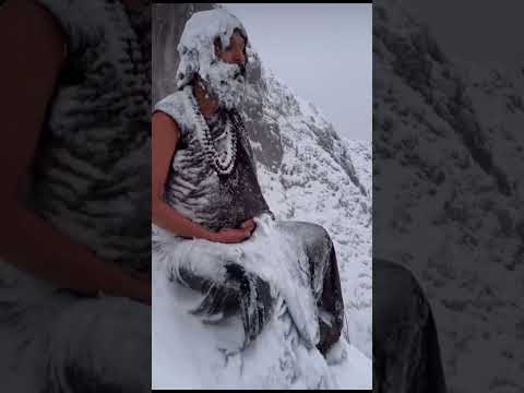 -75* degree Power of Yogi - Unbelievable Tapsya of Naga Sadhu in Himalaya | Shiva Meditation Yoga ॐ