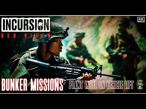 Incursion Red River - New Bunker Missions Plant Intel On The Vehicle Lift - Solo