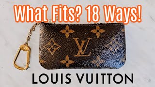 18 Ways To Use the LOUIS VUITTON Key Pouch / Key Cles ... What fits inside the LV Key Pouch?