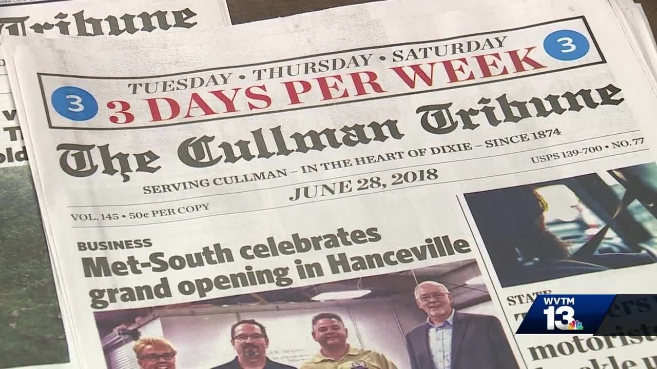 Cullman Tribune publisher talks impact of new tariffs on paper it prints on