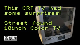 Will it work and what is it worth?! A Panasonic TX-G10 TV found on the side of the road #crt #crttv
