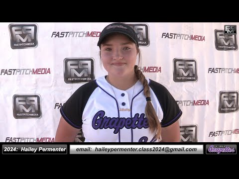 2024 Hailey Permenter Third Base and Outfield Softball Skills Video - Ca Grapettes McNair