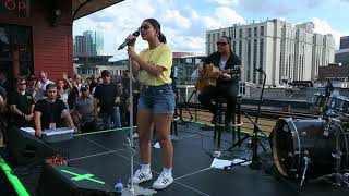 Alessia Cara sings How Far I&#39;ll Go on the roof of Aldeans for 107.5