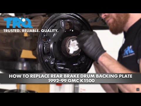 How To Replace Rear Brake Drum Backing Plate 1992-99 GMC K1500