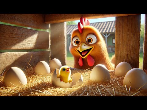 Găina Cloșcă și Puișorii 🐔 - Cântec pentru Copii cu Animație și Versuri
