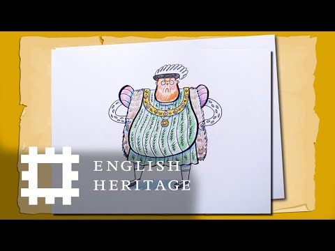 孩子們的規則!亨利八世的繪畫藝術教程 (Kids Rule! Henry VIII draw-along art tutorial)