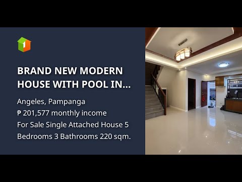 CASA MODERNA NOVA COM PISCINA NA CIDADE DE ANGELES PERTO DO MARQUEE MALL