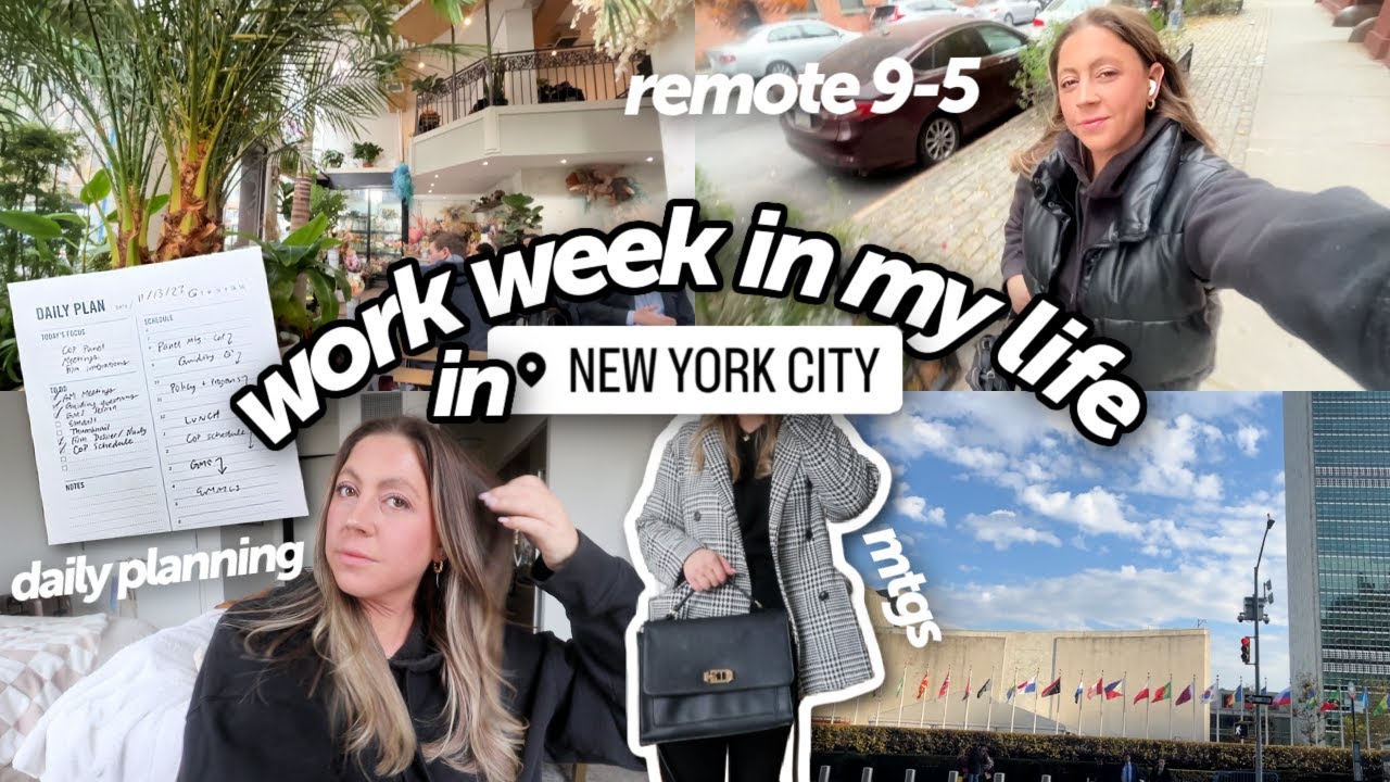 WORK WEEK IN MY LIFE | 9-5 WFH IN NYC! SECOND WEEK OF MY NEW JOB, DAILY PLAN, HOW I'M ADJUSTING