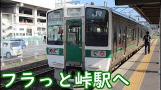 新幹線と普通列車で東京からフラっと峠駅へ