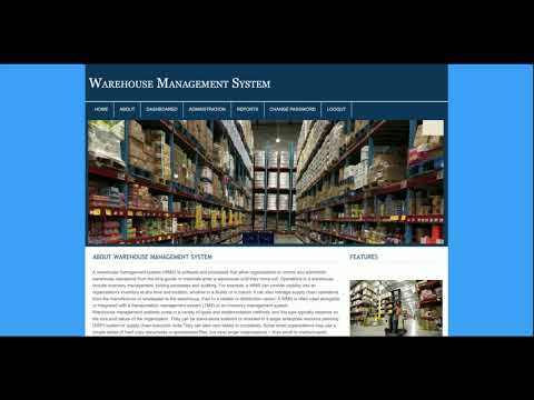 Warehouse Management System | PHP and MySQL Project Source Code | PHP MySQL CRUD Project