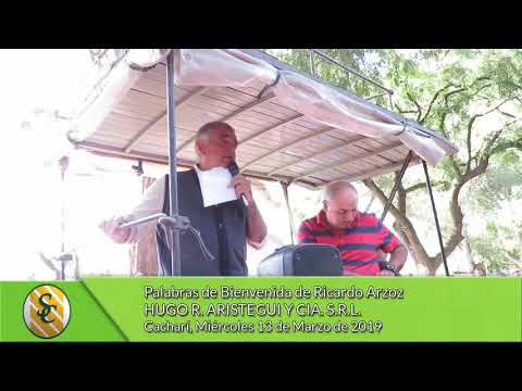 13-03-19 - Bienvenida de Ricardo Arzoz - Hugo R. Aristegui y Cía. - Cacharí
