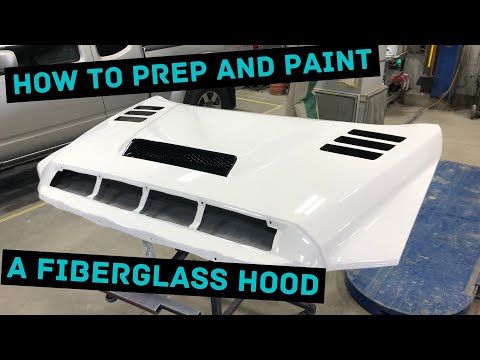 How to PREP and PAINT a Fiberglass Hood.