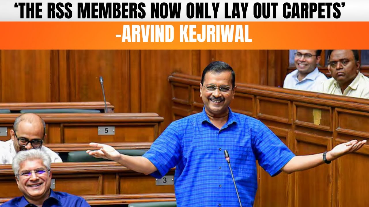 'I feel pity for RSS..' Arvind Kejriwal attacks RSS chief Mohan Bhagwat in Delhi assembly | News9