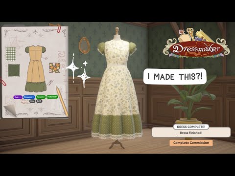FREE Game | Dressmaker🧵 | Full Demo Playthrough | No commentary 🌙