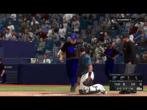 First ever pitch to Babe Ruth in MLB 21 ranked seasons! taught them a lesson! Babe Ruth is OP!