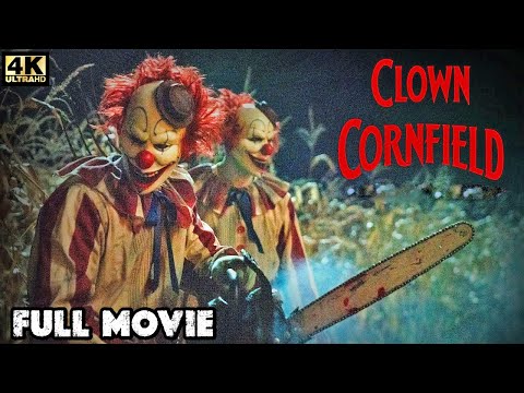 CLOWN CORNFIELD (4k UHD) HOLLYWOOD HORROR THRILLER MOVIE | FULL SCARY FILM IN ENGLISH | FREE MOVIES