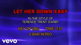 Terence Trent D&#39;Arby - Let Her Down Easy (Karaoke)