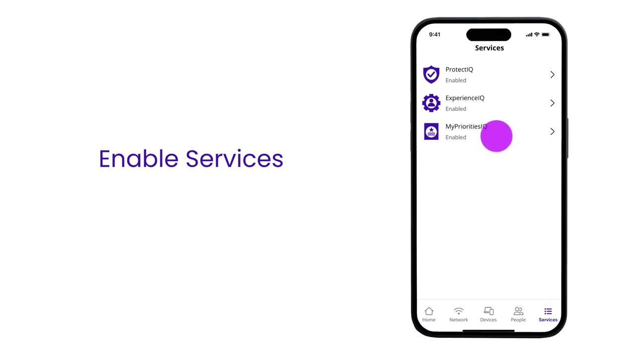 Learn How to Enable and Disable Services Using the App