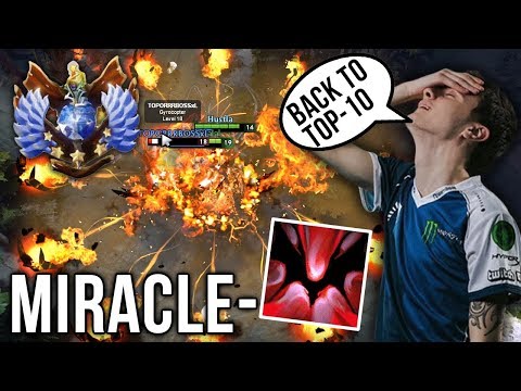 Miracle- back to Shadow Fiend Right Click Damage Build - TOP 10 Rank - Dota 2