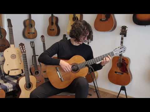 Domingo Esteso 1921 rare classical guitar with historical significance - amazing old world sound quality - check video! image 13