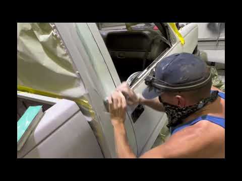 MAKING A PERFECT DOOR GAP Easy How To Use Fiberglass Filler DIY Sand & Finish Auto Body Work Fast
