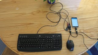 What happens if you plug a keyboard and mouse into an Android phone?