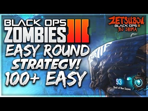 BEST "ZETSUBOU NO SIMA" HIGH ROUND STRATEGY! EASY CAMPING SPOT/LOCATION 100+ (Black Ops 3 Zombies)