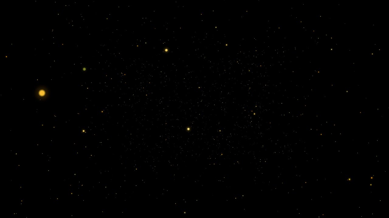 Golden Flickering Fireflies Black Background 4K (No Loop) | 1 Hour Ambience Screensaver Overlay ASMR