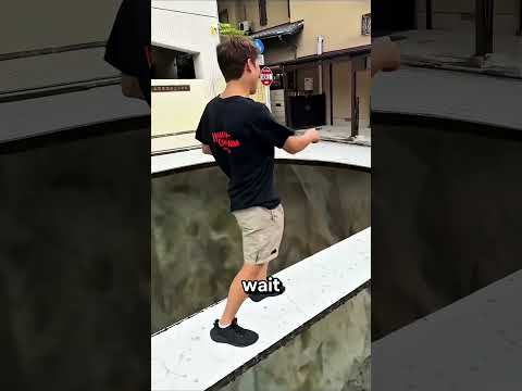 He Survived a Collapsing Road With This Trick 😱