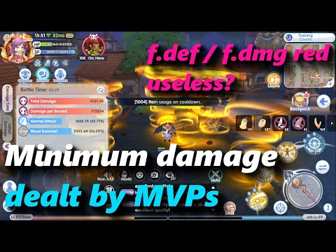 MVP / Bosses minimum damage. F.pdef / f.pdmg red useless? | rox | Ragnarok X: Next Generation