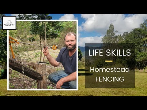 How To repair loose BARBED WIRE FENCING