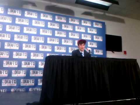 Sergey Karasev after being drafted by Cleveland Cavaliers in 2013 NBA Draft