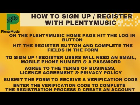How to register, create an account & login to PlentyMusic | Video Tutorial (2024)