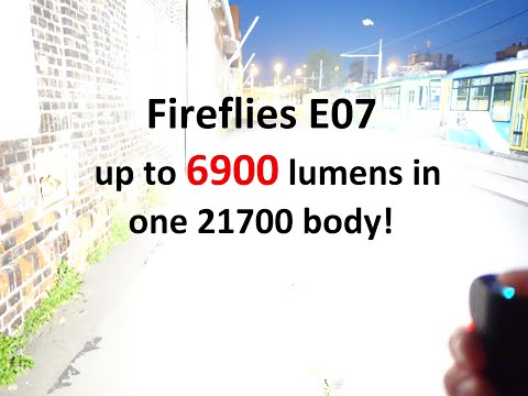 Brutal pocket Light Fireflies e07, Up to 6900 lumens!! 21700 batery, ANDÚRIL UI (SO MANY MODES!!)