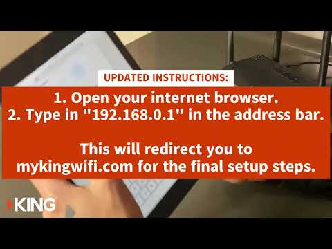 KING WifiMaxPro Setup Instructions