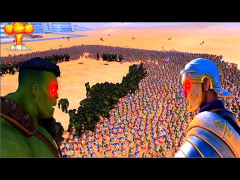 250 HULK vs 10.000 ROMANS | Ultimate Epic Battle Simulator