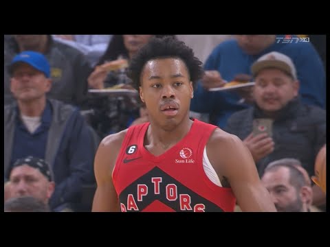 Scottie Barnes Post Move AND 1 - Raptors vs Warriors | 1/27/2023