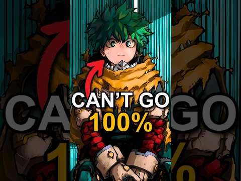 Deku never used 100% of One For All in My Hero Academia #myheroacademiaseason8