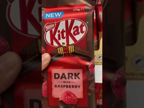 Kitkat Dark with Raspberry #shorts #chocolates #satisfying #yummy