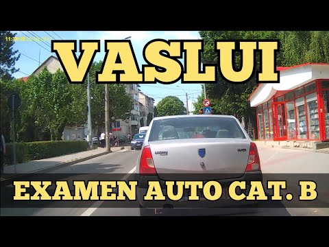 Traseu EXAMEN Auto VASLUI cat. B simulare