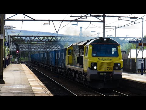 Freightliner Class 70 No. 70015 on 6F33 Bredbury - Runcorn F.L @ Guide Bridge on 29.07.20 - HD