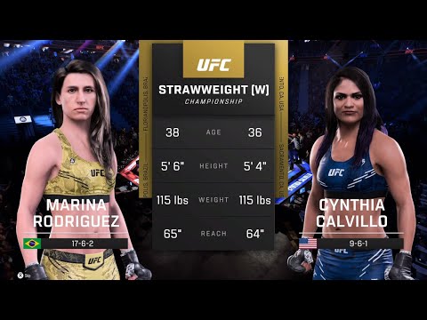EA Sports UFC 5 Gameplay Marina Rodriguez vs Cynthia Calvillo