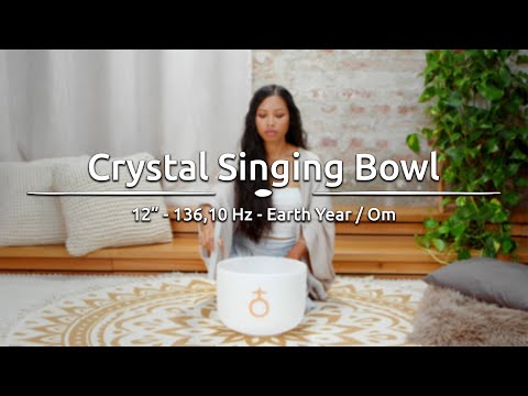 12" Planetary Crystal Singing Bowl, Earth Year / Om 136.10 Hz - PCSB12E - Meinl Sonic Energy