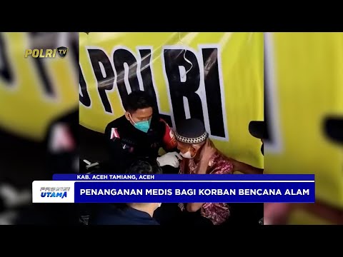 TIM NAKES POLRI BERIKAN LAYANAN KESEHATAN GRATIS BAGI KORBAN BANJIR ACEH TAMIANG